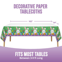 Bulk Hoppy Trails Plastic Tablecovers 54