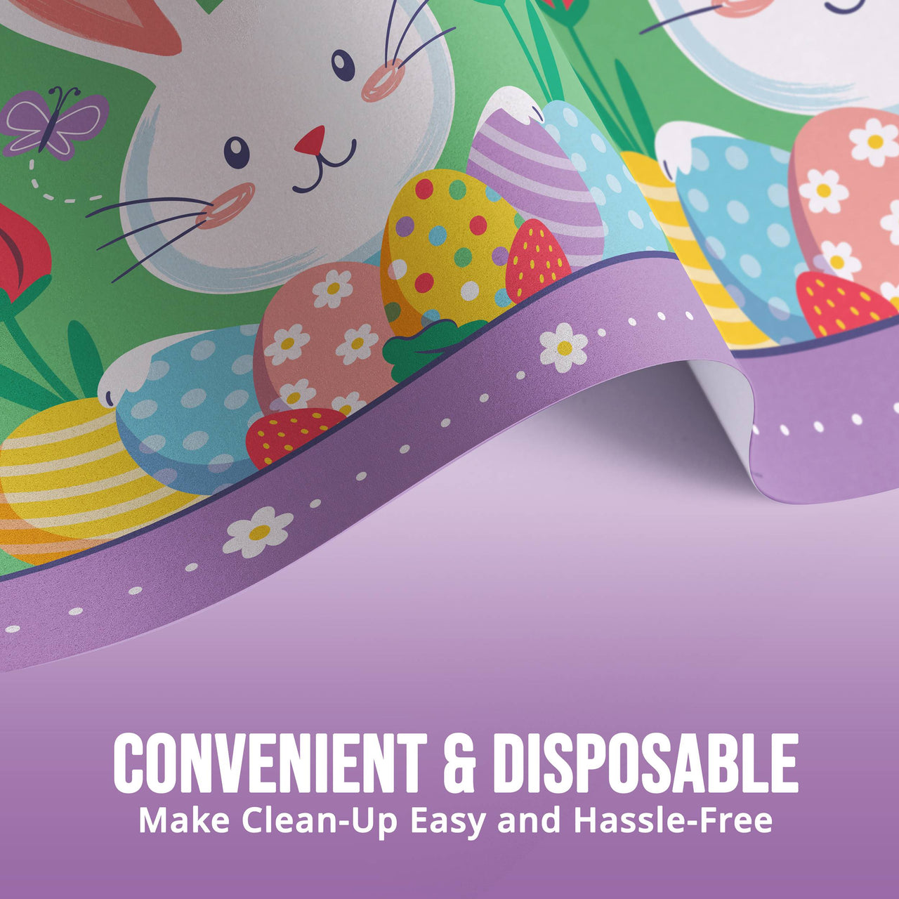 Bulk Hoppy Trails Plastic Tablecovers 54" x 96" (12 per Case)