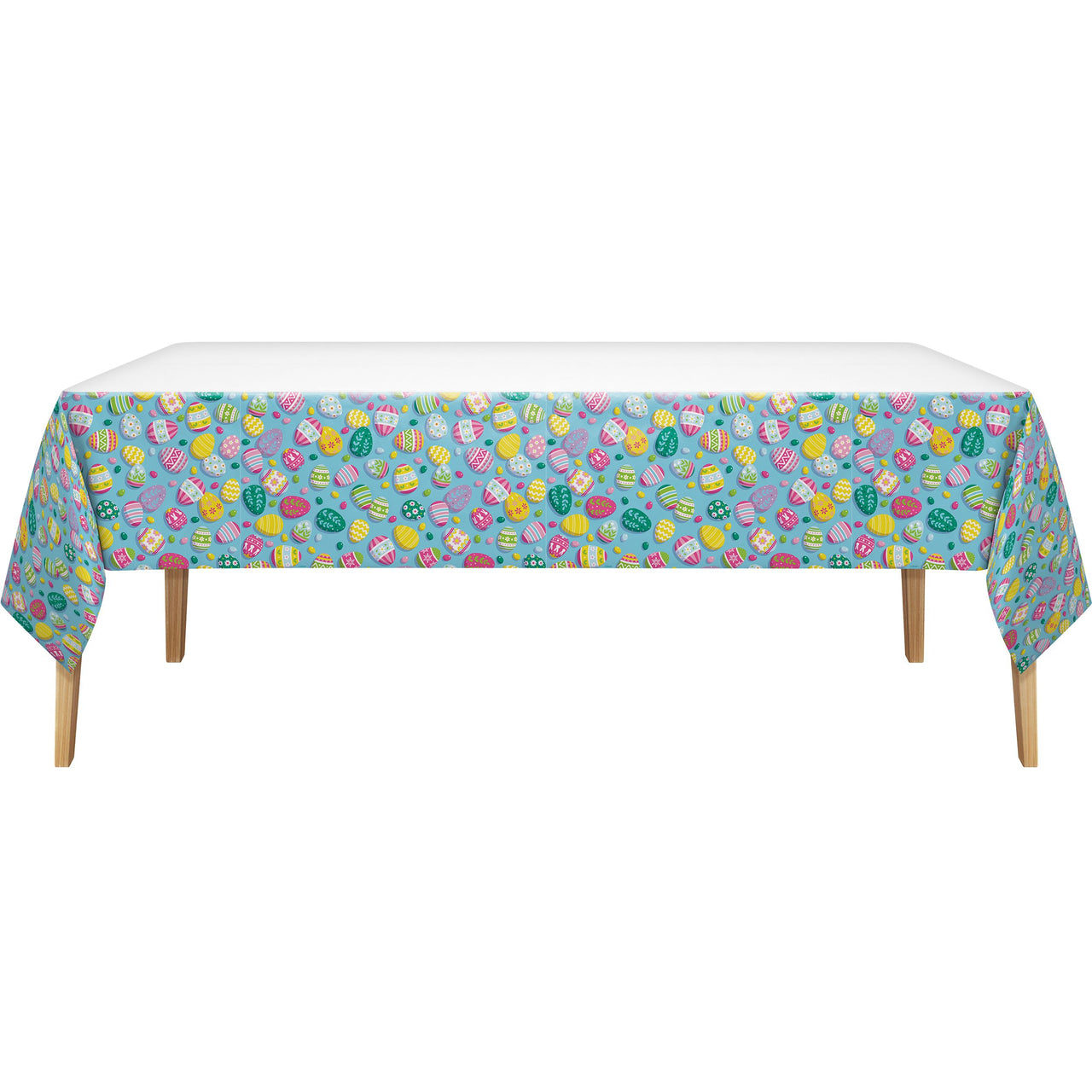 Bulk Eggsplosion Jellybean Plastic Tablecovers 54" x 96" (12 per Case)