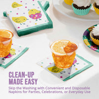Bulk Eggstra Easter Beverage Napkins 5