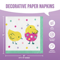 Bulk Eggstra Easter Beverage Napkins 5