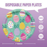 Bulk Eggstra Easter Luncheon Plates 7
