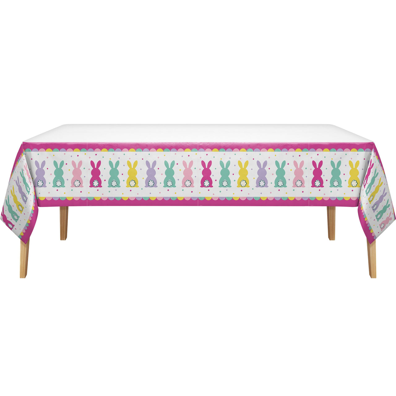 Bulk Eggstra Easter Plastic Tablecovers 54" x 96" (12 per Case)