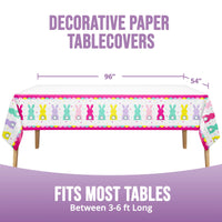 Bulk Eggstra Easter Plastic Tablecovers 54