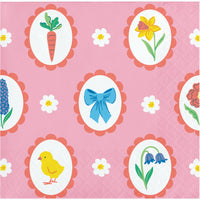 Easter Meadow Bunny Beverage Napkins 5