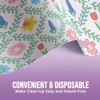 Bulk Easter Meadow Plastic Tablecovers 54