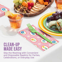 Bulk Easter Meadow Floral Guest Towels 7.75