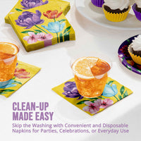 Bulk Garden Glow Beverage Napkins 5