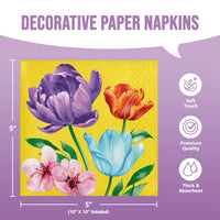 Bulk Garden Glow Beverage Napkins 5