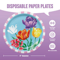 Bulk Garden Glow Dinner Plates 9