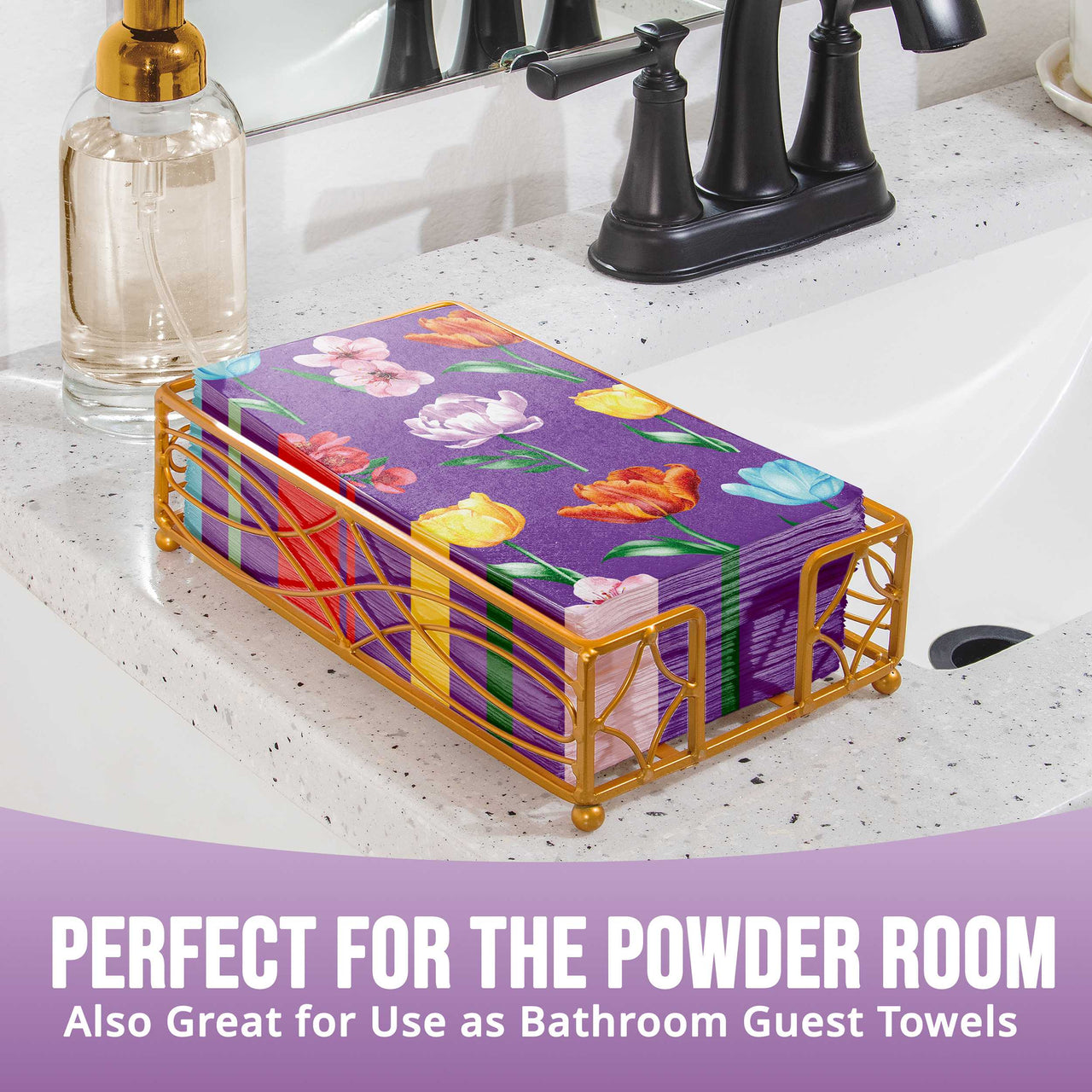 Bulk Garden Glow Guest Towels 7.75" x 4.5" (192 per Case)