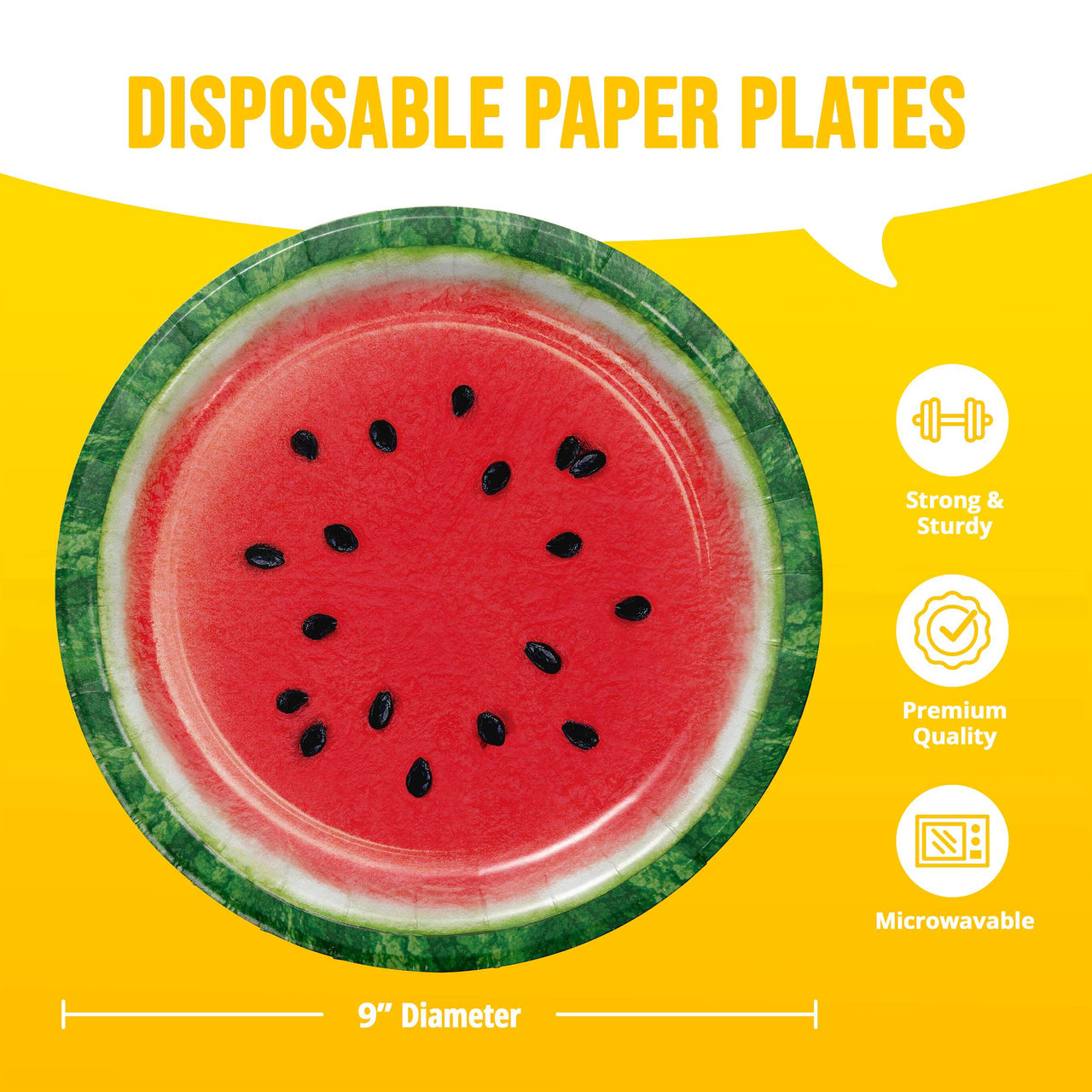 Bulk Summer Slice Dinner Plates 9" (96 per Case)