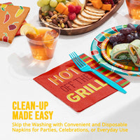 Bulk Sizzle and Serve Luncheon Napkins 6.5