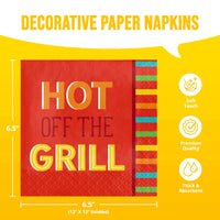 Bulk Sizzle and Serve Luncheon Napkins 6.5