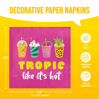 Bulk Tropic Par-Tea Luncheon Napkins 6.5