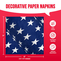 Bulk Flag Flair Beverage Napkins 5