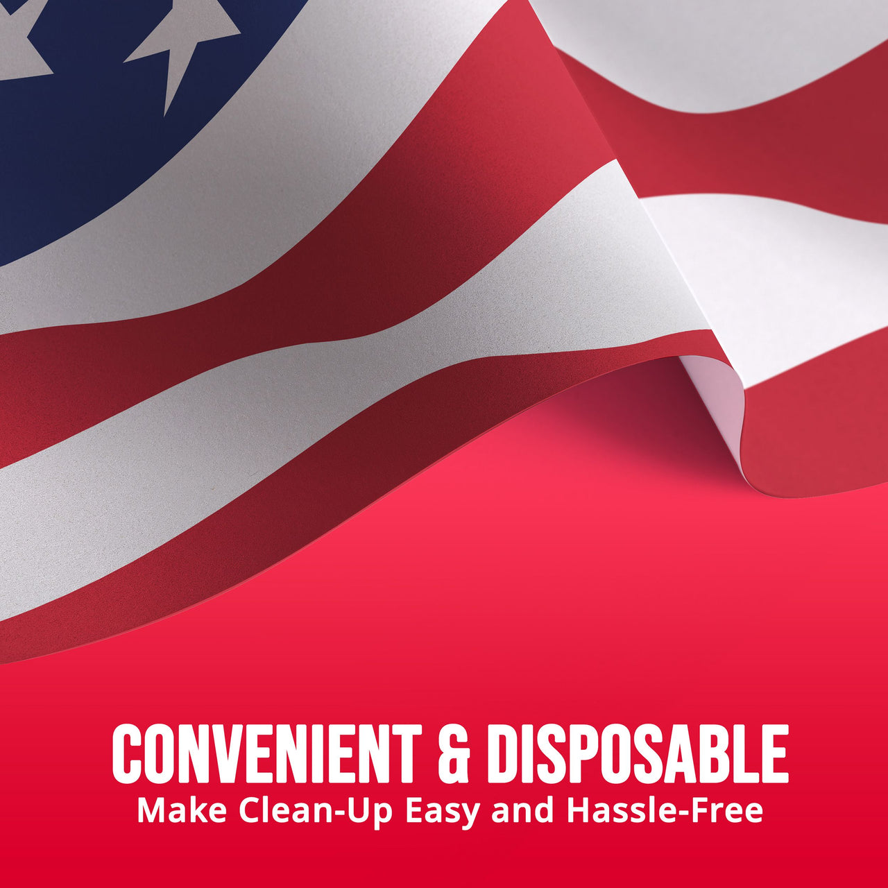 Bulk Flag Flair Plastic Tablecovers 54" x 96" (12 per Case)