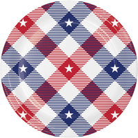 Patriotic Patterns Dinner Plates 9