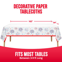 Bulk Liberty Lights Plastic Tablecovers 54