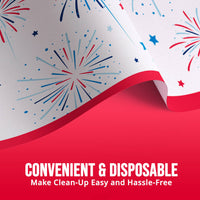 Bulk Liberty Lights Plastic Tablecovers 54