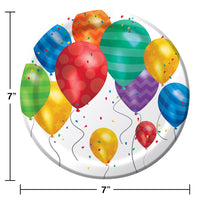 Balloon Blast 7 inch Dessert Plate (96/case)