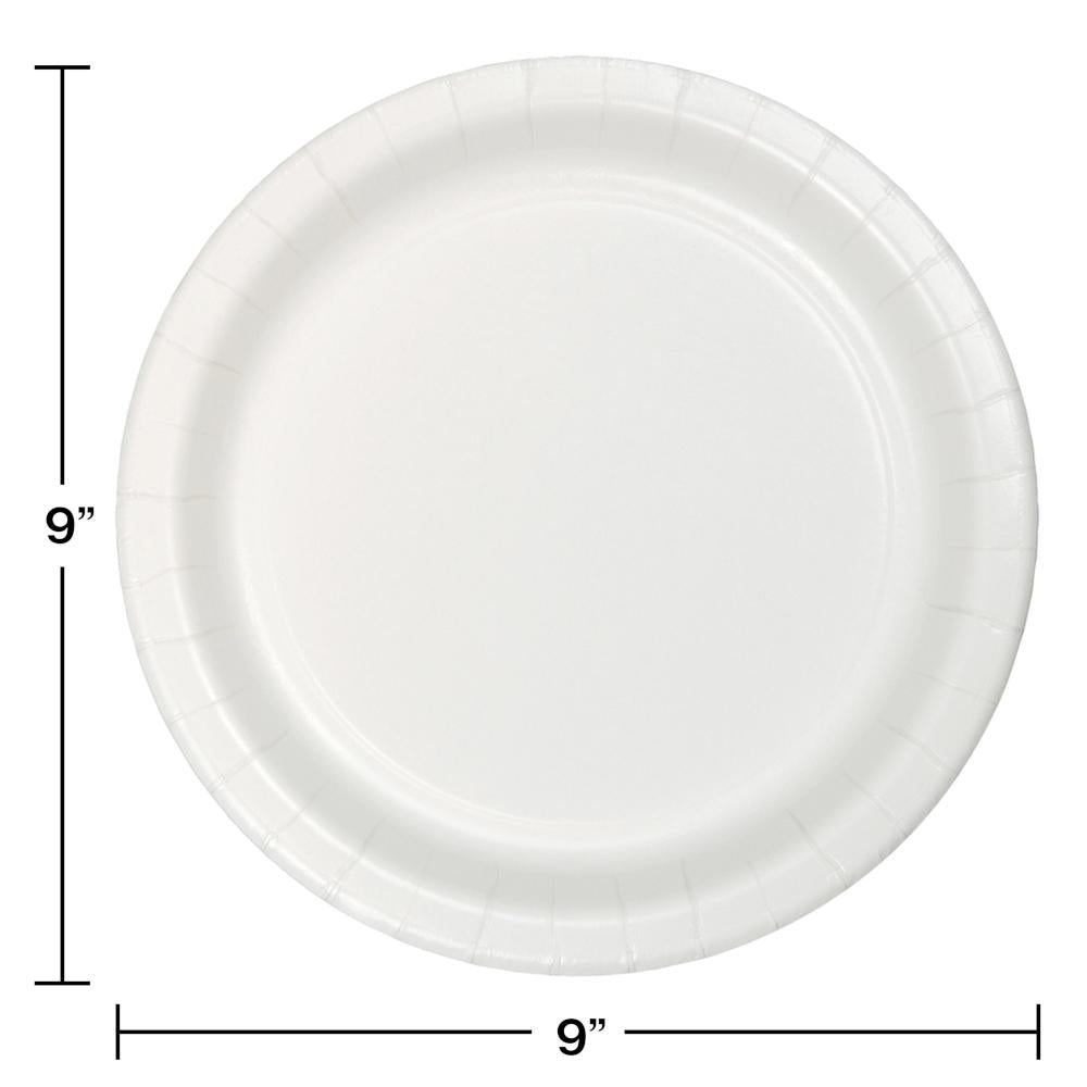 240ct Bulk White Sturdy Style Dinner Plates