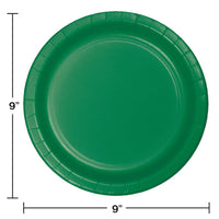 240ct Bulk Emerald Green Sturdy Style Dinner Plates