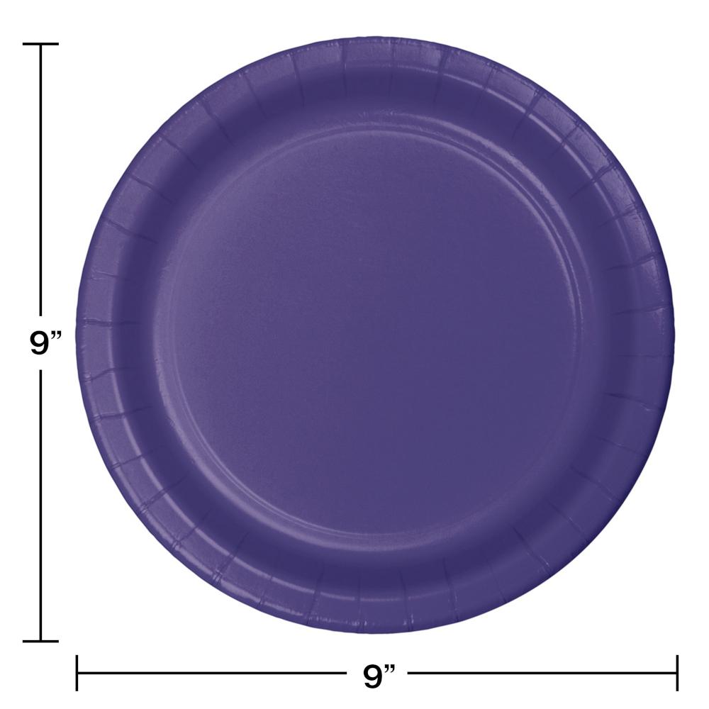 240ct Bulk Purple Sturdy Style Dinner Plates