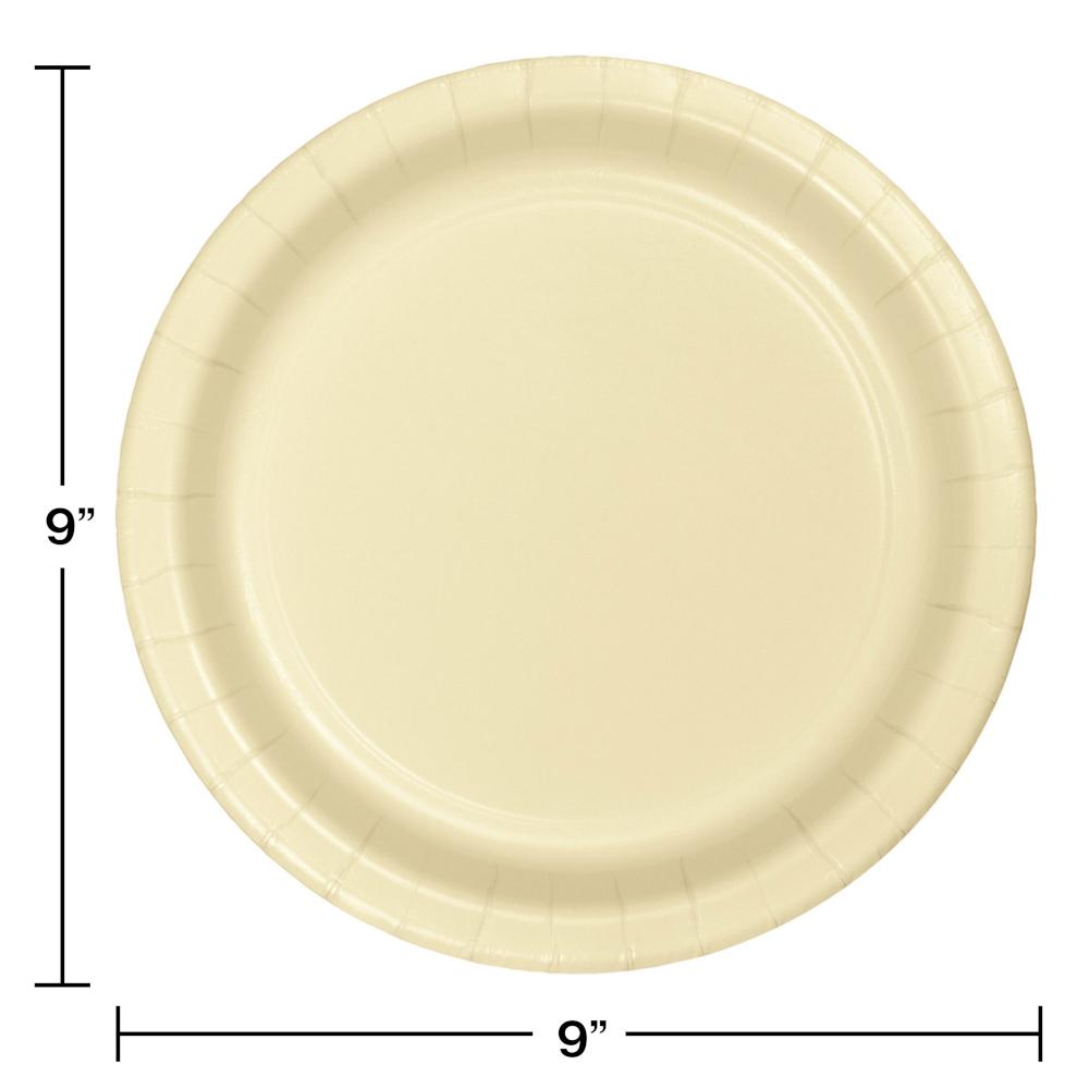240ct Bulk Ivory Sturdy Style Dinner Plates