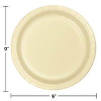 240ct Bulk Ivory Sturdy Style Dinner Plates