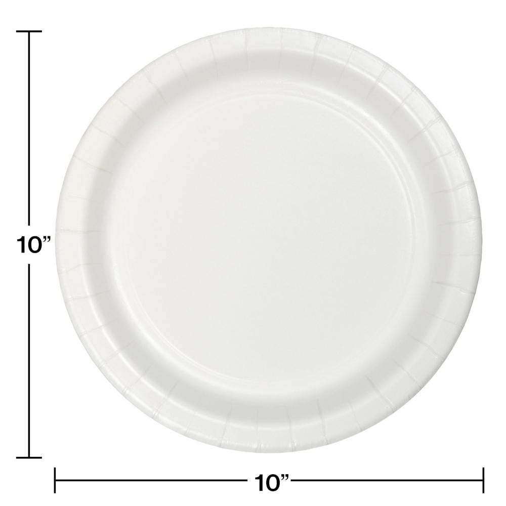 240ct Bulk White Sturdy Style Banquet Plates