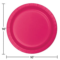 240ct Bulk Hot Magenta Sturdy Style Banquet Plates