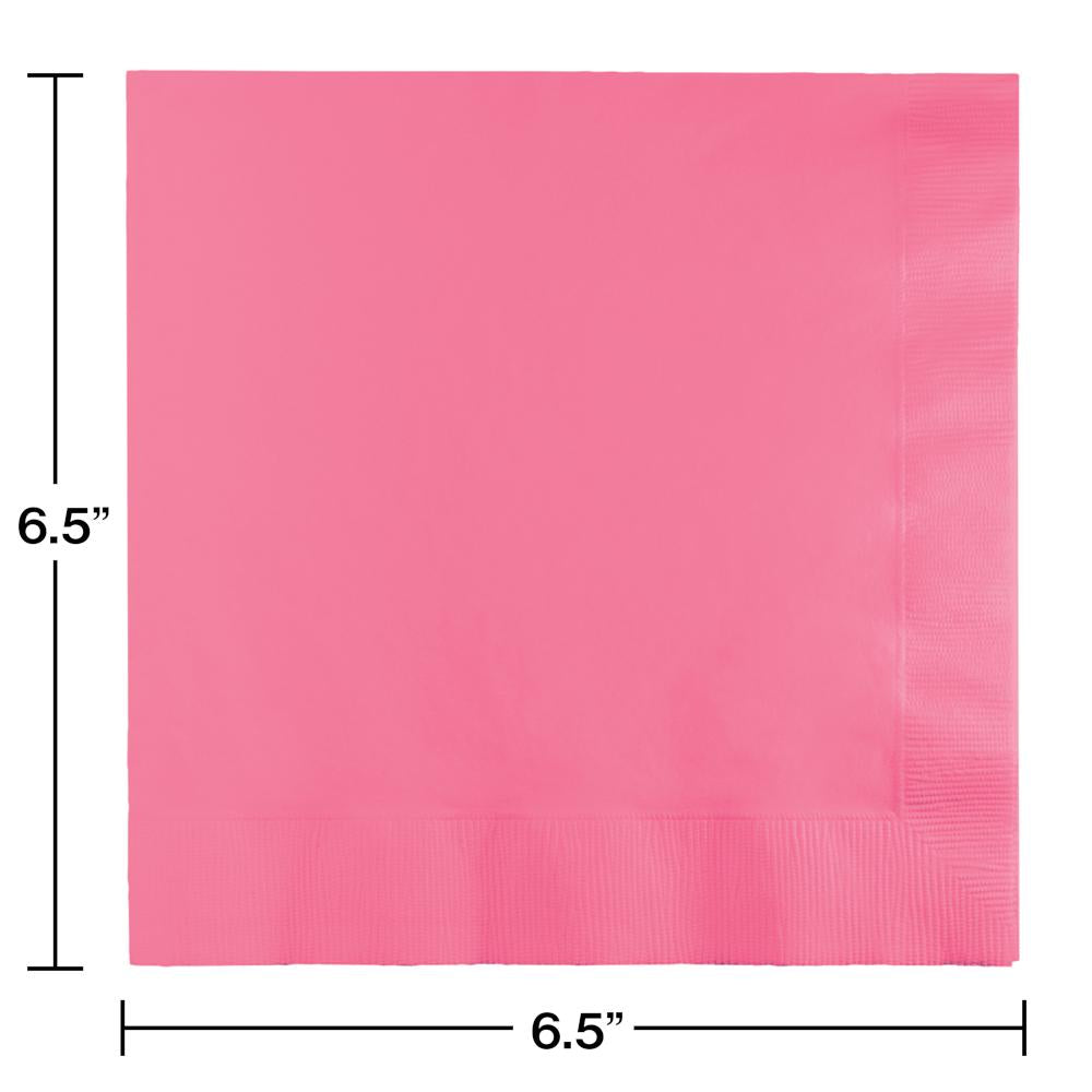 Bulk Candy Pink Value Friendly Luncheon Napkins (240 per Case)