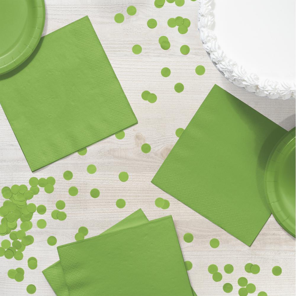 Bulk Fresh Lime Green Value Friendly Luncheon Napkins (240 per Case)