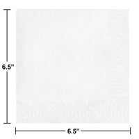 Bulk White Value Friendly Luncheon Napkins (240 per Case)
