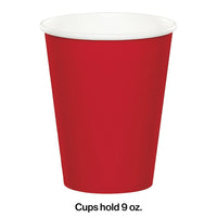 96ct Bulk Value Friendly Classic Red 9 oz Hot & Cold Cups
