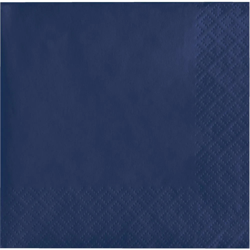 Bulk Navy Blue Luncheon Napkins 3 ply (500 per Case)