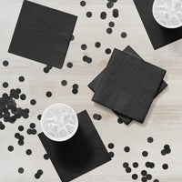 Bulk Black Velvet Beverage Napkins 3 ply (500 per Case)