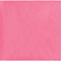 Bulk Candy Pink Value Friendly Beverage Napkins (240 per Case)
