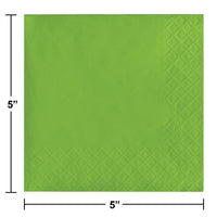 Bulk Fresh Lime Green Value Friendly Beverage Napkins (240 per Case)