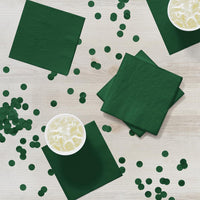 Bulk Hunter Green Beverage Napkins 3 ply (500 per Case)