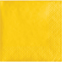 Bulk School Bus Yellow Value Friendly Beverage Napkins (240 per Case)
