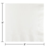 Bulk White Value Friendly Beverage Napkins (240 per Case)