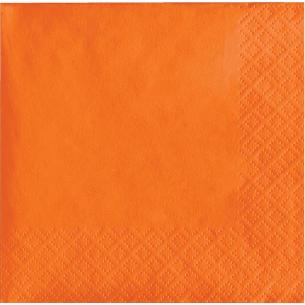 Bulk Sunkissed Orange Value Friendly Beverage Napkins (240 per Case)