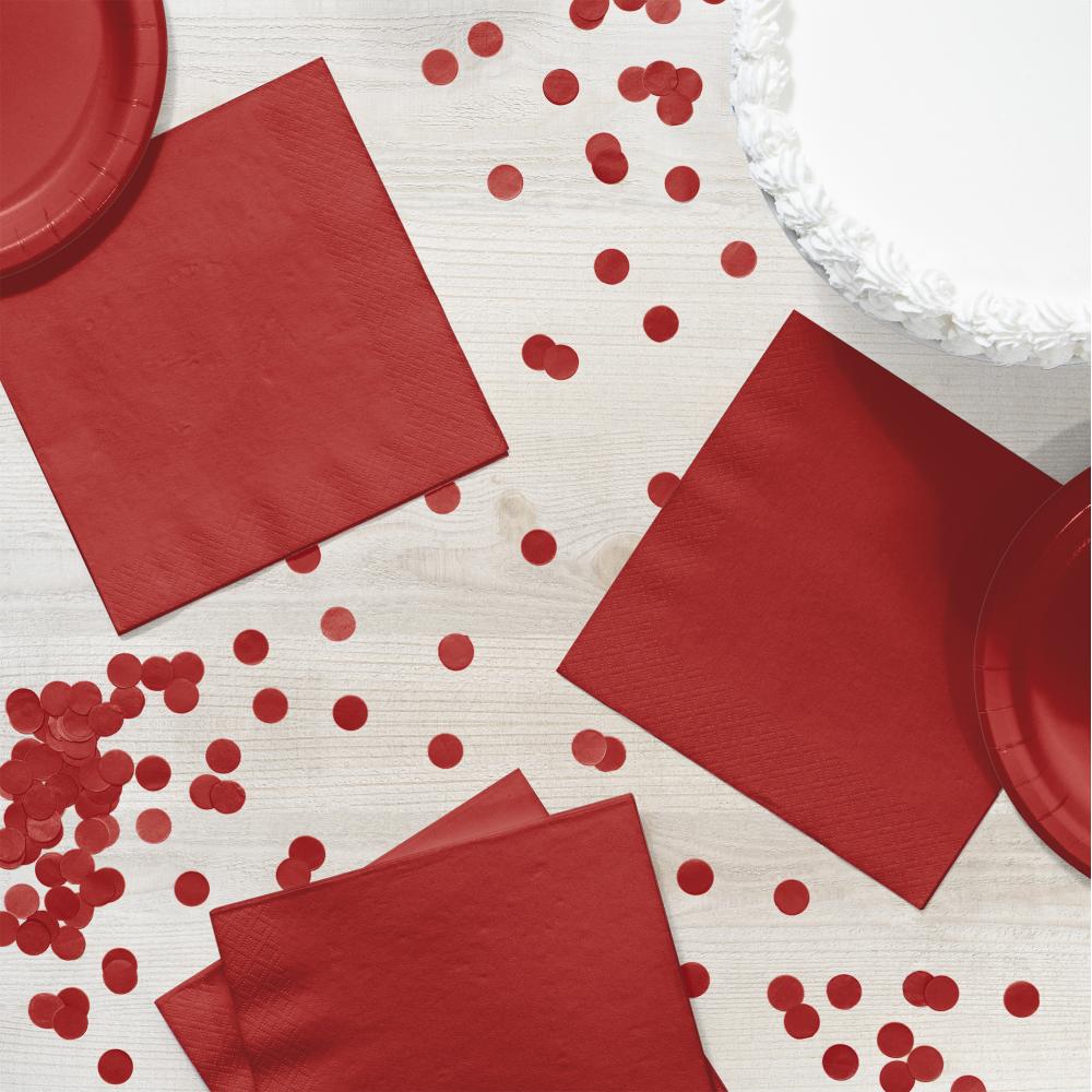 Bulk Classic Red Luncheon Napkins 3 ply (500 per Case)