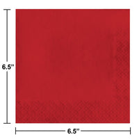 Bulk Classic Red Luncheon Napkins 3 ply (500 per Case)
