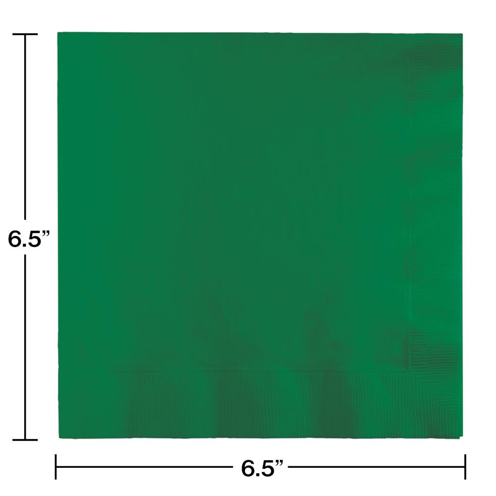 Bulk Emerald Green Value Friendly Luncheon Napkins (240 per Case)