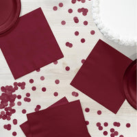 Bulk Burgundy Luncheon Napkins 3 ply (500 per Case)