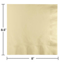 250ct Bulk Ivory Dinner Napkins 3 Ply