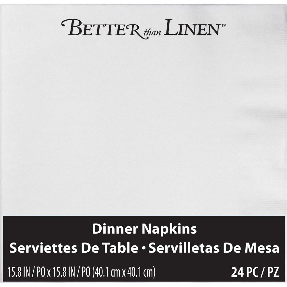 288ct Bulk White Better than Linen Dinner Napkins